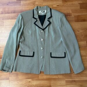 3/$20 One F38 brand striped blazer jacket